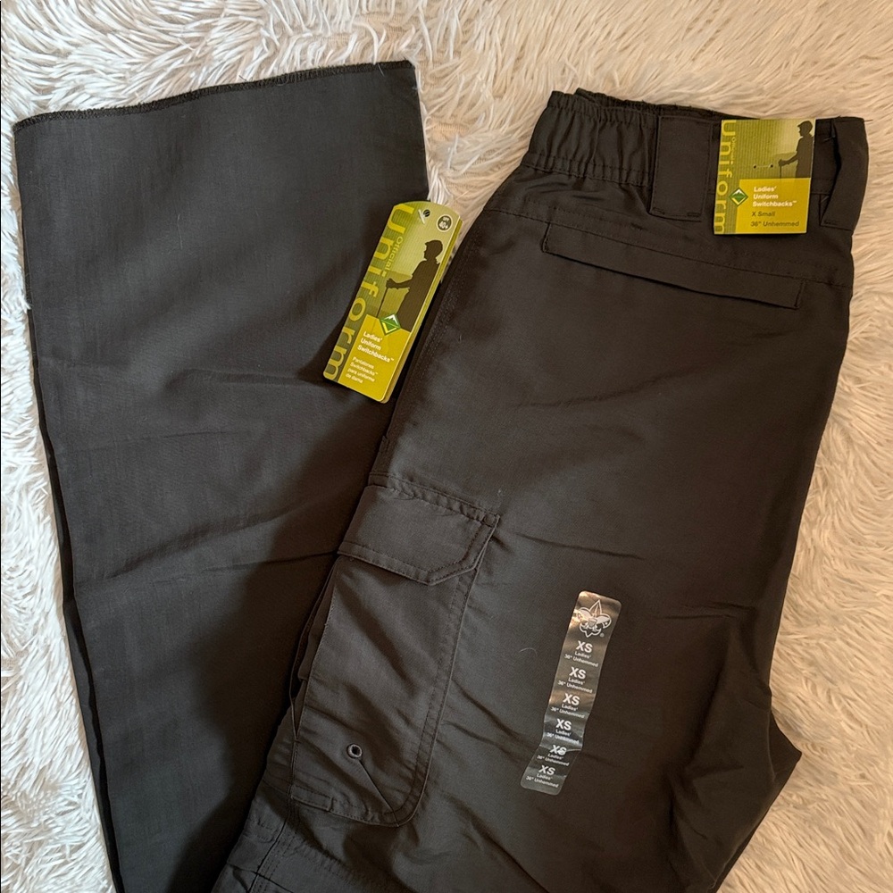 Venturing Uniform Un-Hemmed Switchback Pant, Ladies' Size M